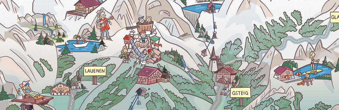 Mehr Familienerlebnisse und Infos zum Saaniland gibt’s auf www.gstaad.ch/sommer/saaniland-sommer.