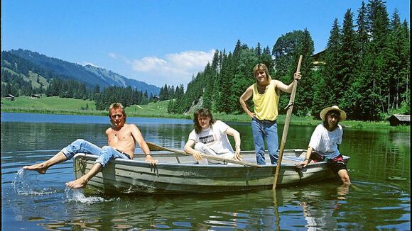 Span back then: Georges Mueller, Stefan W. Mueller, Mathias Kohli and Christoph Kohli. Photo: Sabine Wunderlin