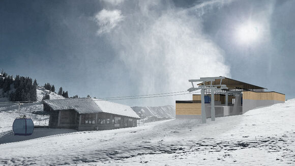 Visuel de la station de montagne.